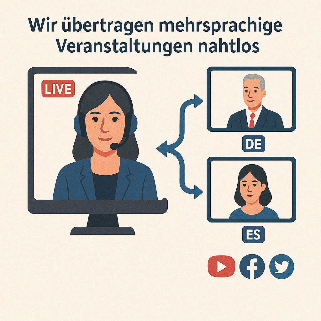 Mehrsprachige Veranstaltungen nahtlos übertragen
