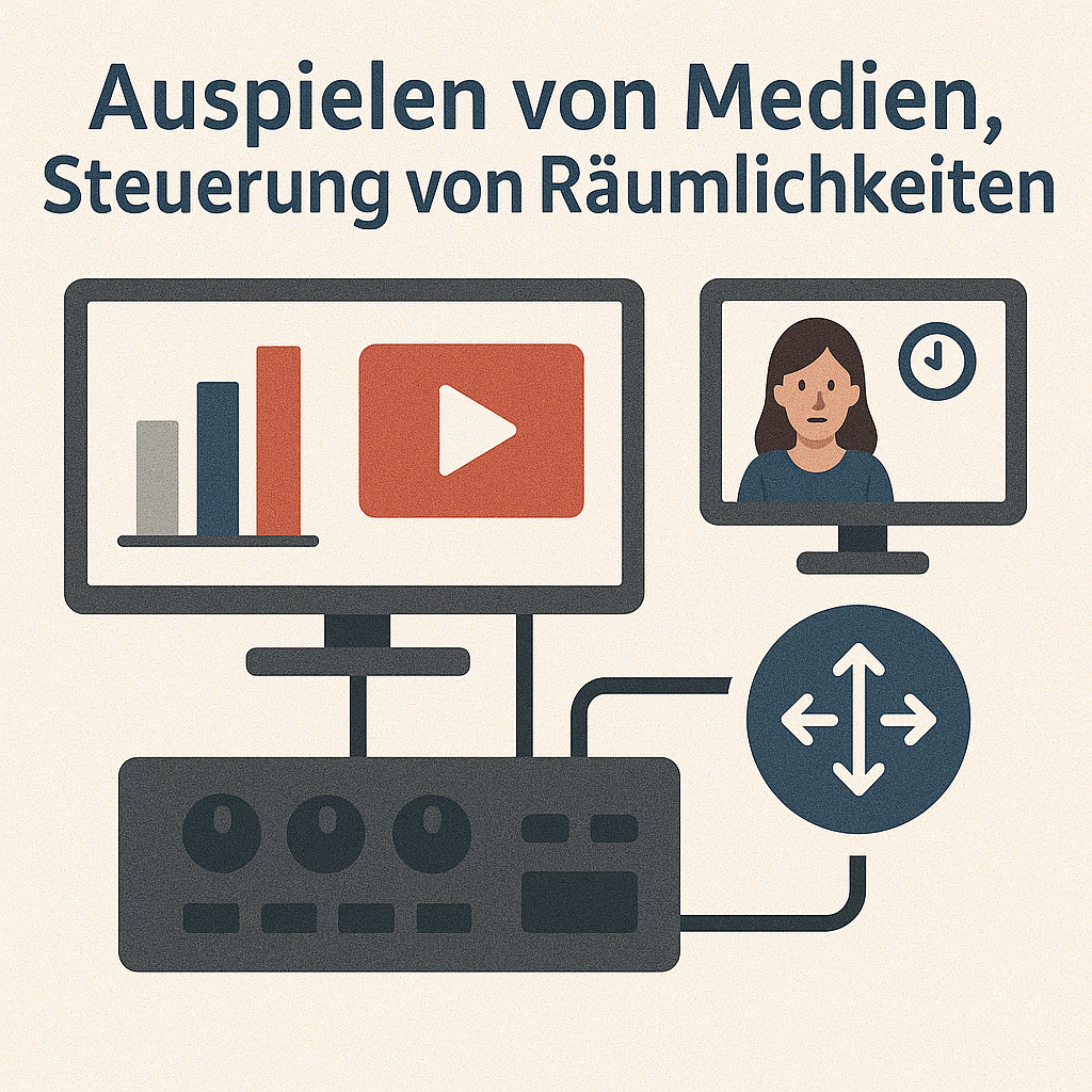 Auspielen von Medien, Steuerung von Räumlichkeiten